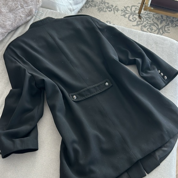 Wool, black fashion jacket. Size 12 🟢 - Picture 7 of 9